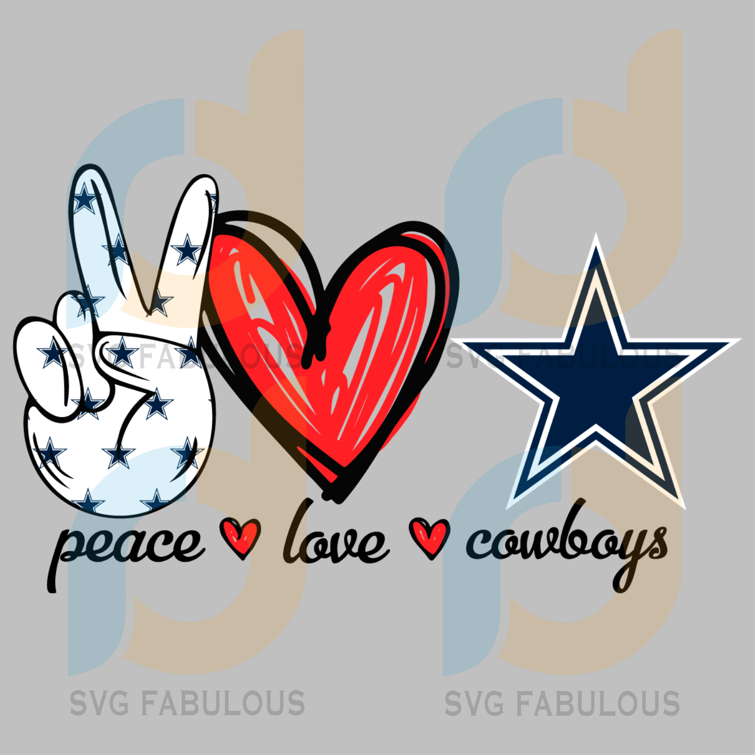 Download Peace Love Cowboys Svg Sport Svg Football Svg Football Teams Svg N Svg Fabulous