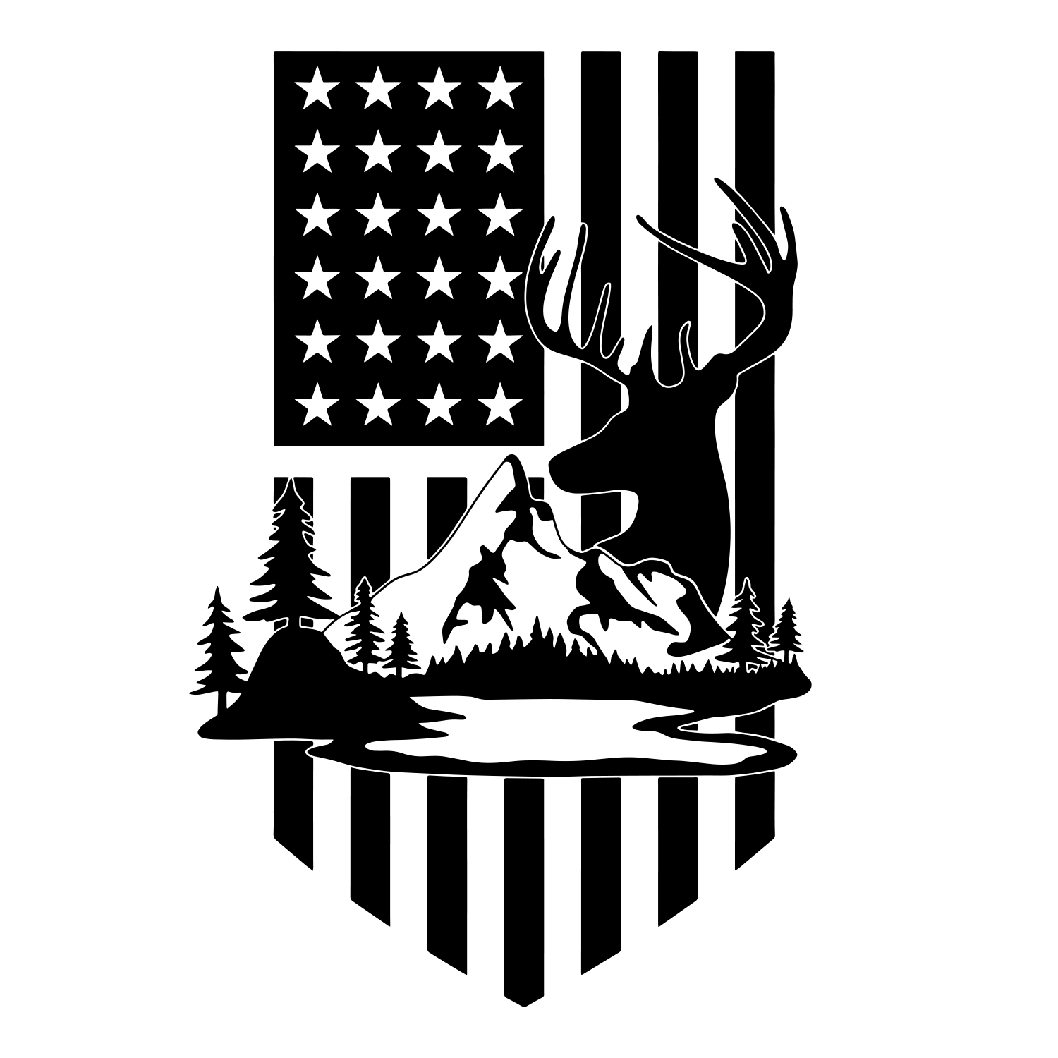 Free Free American Flag Deer Svg 21 SVG PNG EPS DXF File