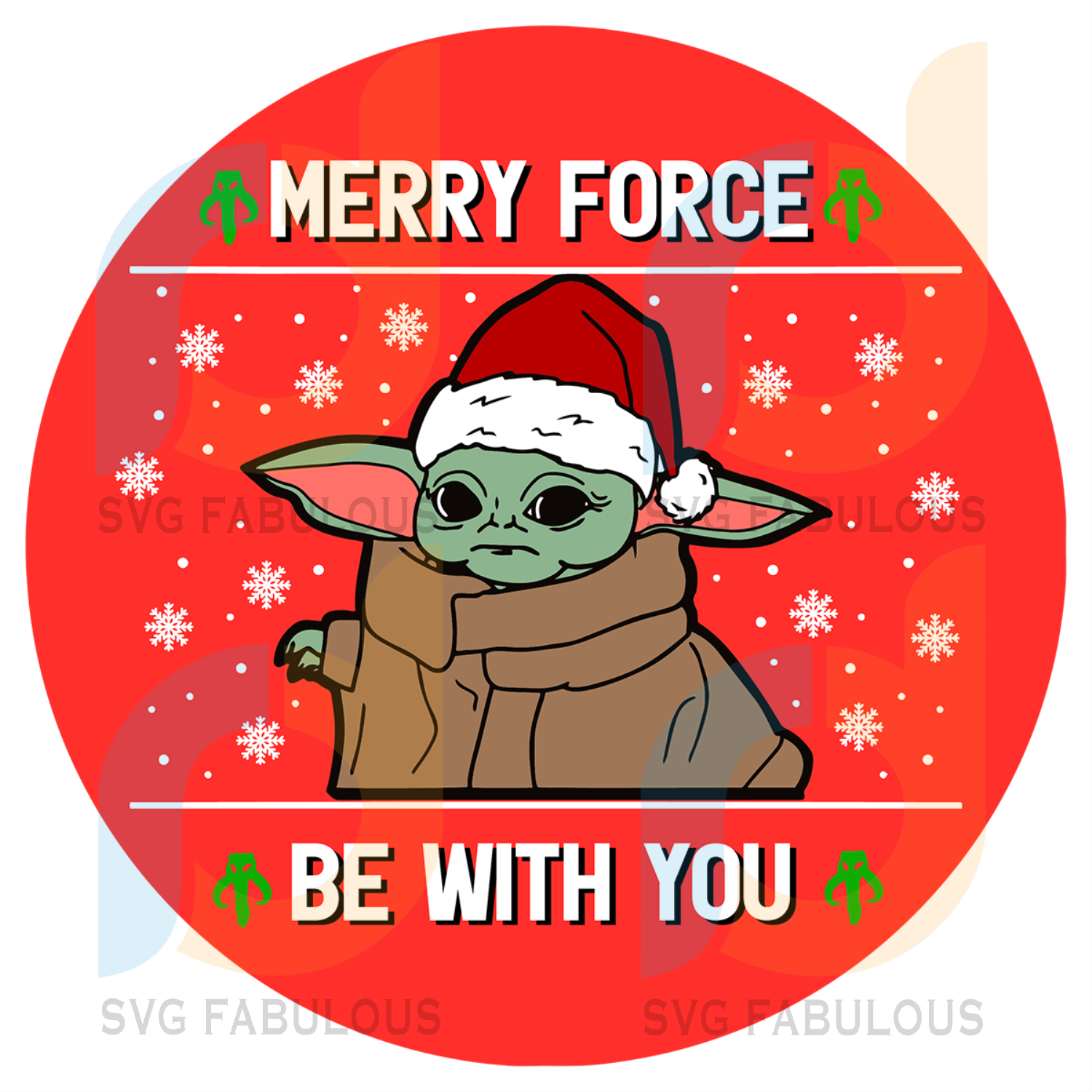 Download Yoda Merry Force Be With You Svg Christmas Svg Xmas Svg Christmas G Svg Fabulous