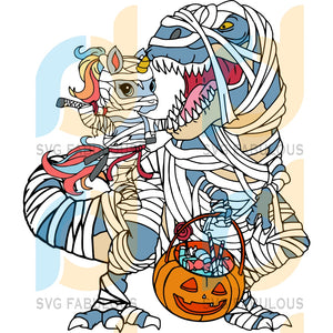 Download Baby Unicorn And Trex Svg Halloween Svg Unicorn Svg Trex Svg Unico Svg Fabulous