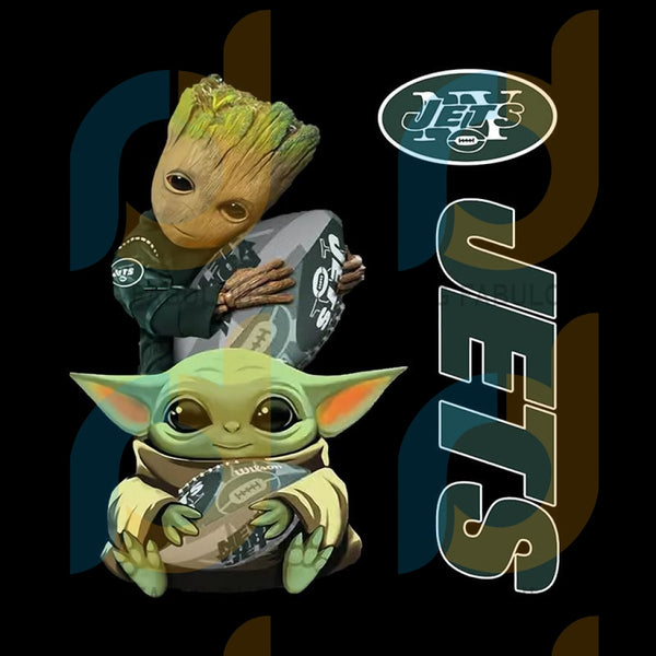 Download Baby Yoda And Groot Hug New York Jets Nfl Svg New York Jets Cricut J Svg Fabulous