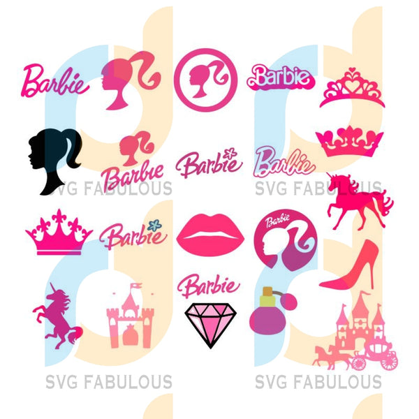 Download Barbie Princess Svg Bundle Barbie Head Silhouette Barbie Silhouette Svg Fabulous