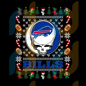 Download Buffalo Bills X Grateful Dead Christmas Ugly Svg Buffalo Bills Svg N Svg Fabulous