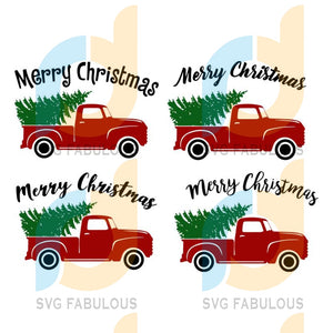 Free Free 170 Svg Red Truck With Tree SVG PNG EPS DXF File