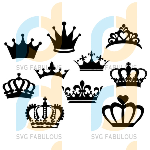Download Crown Bundle Svg Files For Silhouette Files For Cricut Svg Dxf Eps Svg Fabulous