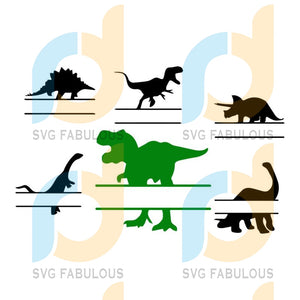 Download Dinosaur Split Monogram Svg Bundle Png Dxf Eps Cricut Cut File Digita Svg Fabulous
