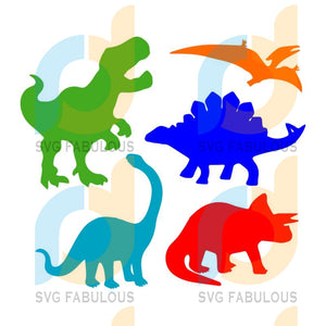Download Dinosaurs Bundle Svg T Rex Svg Dinosaur Clip Art Dinosaur Silhouett Svg Fabulous