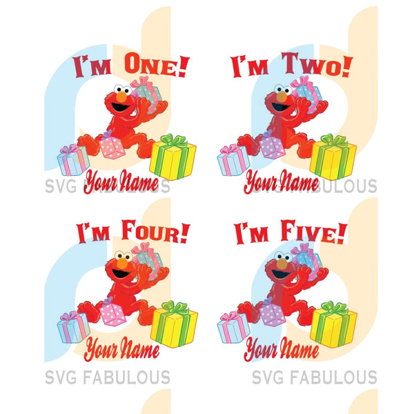 Download Elmo I Am One Svg Birthday Svg Happy Birthday Svg 1st Birthday Svg Svg Fabulous