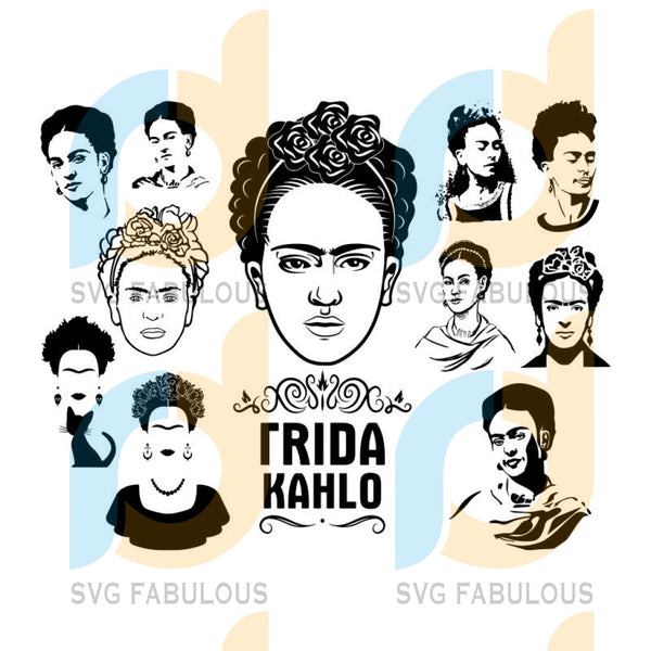 Download Frido Kahlo Svg Heart Svg Mexican Theme Fiesta Theme Kahlo Svg Ci Svg Fabulous