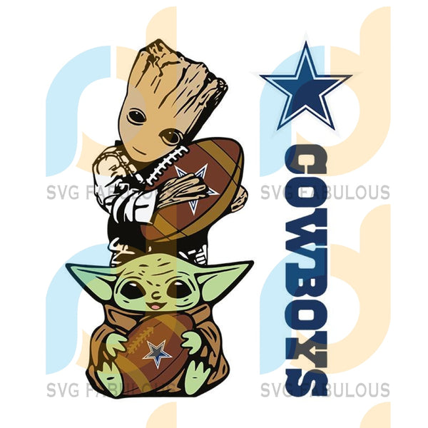 Download Groot And Baby Yoda Dallas Cowboys Dallas Cowboys Svg Dallas Cowboys Svg Fabulous