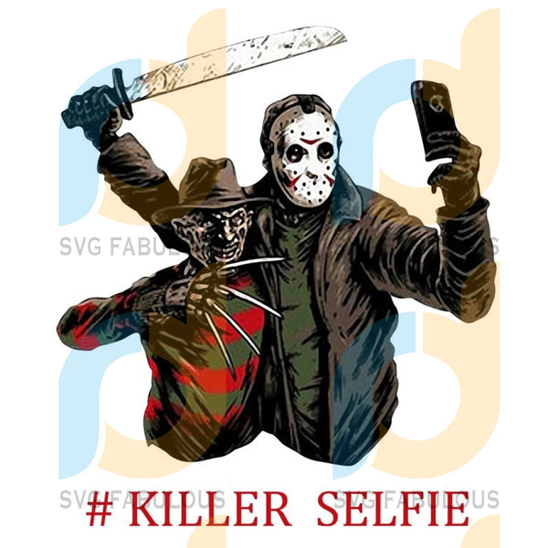Download Halloween Freddy Krueger And Jason Killer Selfie Horror Friends Png H Svg Fabulous