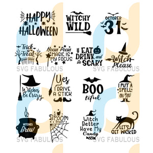 Download Halloween Svg Bundle Happy Halloween Svg Witchy Wild Svg Boo Bee Sv Svg Fabulous