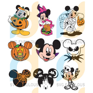 Halloween Svg Disney Svg Mickey Svg Dracura Svg Pumpkin Svg Happy Svg Fabulous