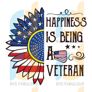 Download Happy Being A Veteran Flag Flower Svg Veteran Digital Download Svg Fabulous