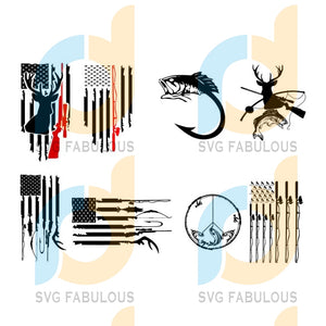 Hunting And Fishing American Flag Svg Hunting Fishing Flag Svg Hunti Svg Fabulous