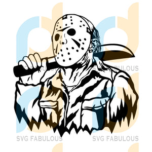 Download Jason Voorhees Svg Friday 13th Svg Horror Movie Killers Svg Hallowe Svg Fabulous