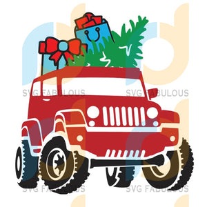 Download Jeep With Christmas Tree Svg Christmas Jeep Svg Christmas Svg Merry Svg Fabulous