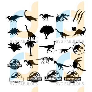 Jurassic Park Bundle Svg Dinosaur Svg Bundle Svg Fabulous