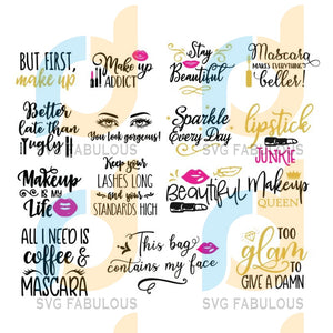 Download Makeup Bundle Svg Makeup Svg Svg Bundle Makeup Quote Svg Fabulous