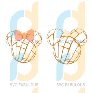 Download Mickey Minnie Mouse Pan Dulce Concha Svg Files Couples Design Mexi Svg Fabulous