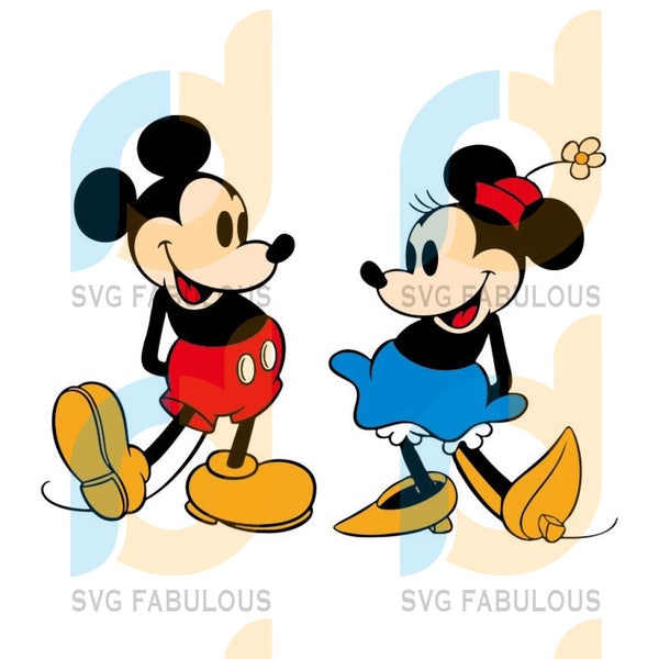 Download Mickey Minnie Mouse Vintage Retro Old School Style Svg Disney Svg Di Svg Fabulous