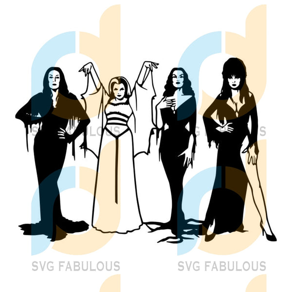 Download Morticia Addams Lily Munster Vampira Elvira Svg Addams Family Svg Svg Fabulous