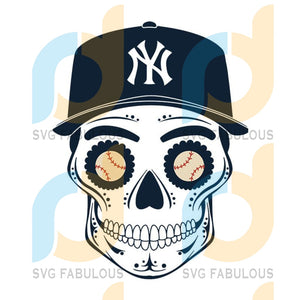 Download New York Yankees Sugar Skull Svg New York Yankees Digital Download Svg Fabulous