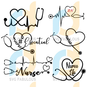 Download Nurse Stethoscope Rn Svg Bundle Trending Svg Nurse Svg Rn Svg Nurs Svg Fabulous