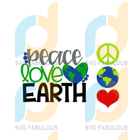 Free Peace Love Earth Svg SVG PNG EPS DXF File