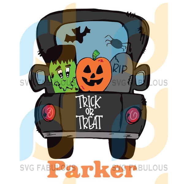 Download Pumpkin Truck Svg Halloween Svg Personalized Frankenstein Svg Kids Svg Fabulous