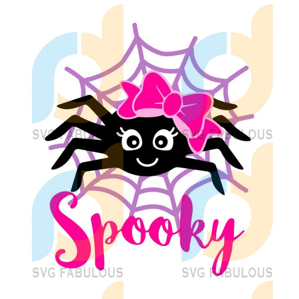 Download Spooky Spider Svg Halloween Svg Girl Spider With Bow Svg Girls Svg Svg Fabulous