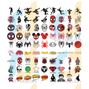 Download Superhero Bundle Svg Png Clipart Files Cricut Bundle Marvel Spiderman Svg Fabulous