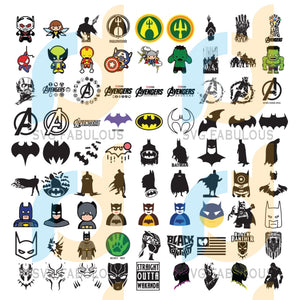 Download Superhero Svg Bundle Clipart Files Cricut Dc Marvel Svg Black Pan Svg Fabulous