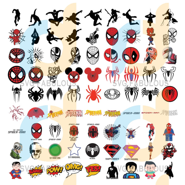 Download Superhero Svg Bundle Clipart Files Cricut Dc Marvel Svg Black Pan Svg Fabulous