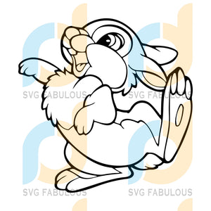 Download Thumper Svg Free Disney Svg Bambi Svg Instant Download Outline Svg Svg Fabulous