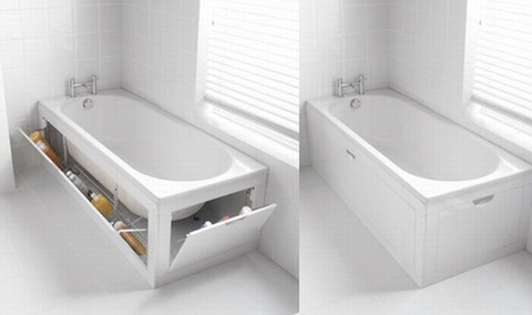 bathtub with hidden compartment
