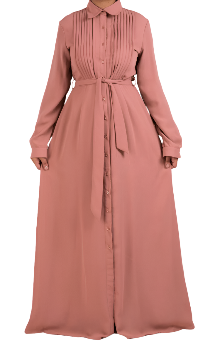 Crepe button maxi dress – Kabayare