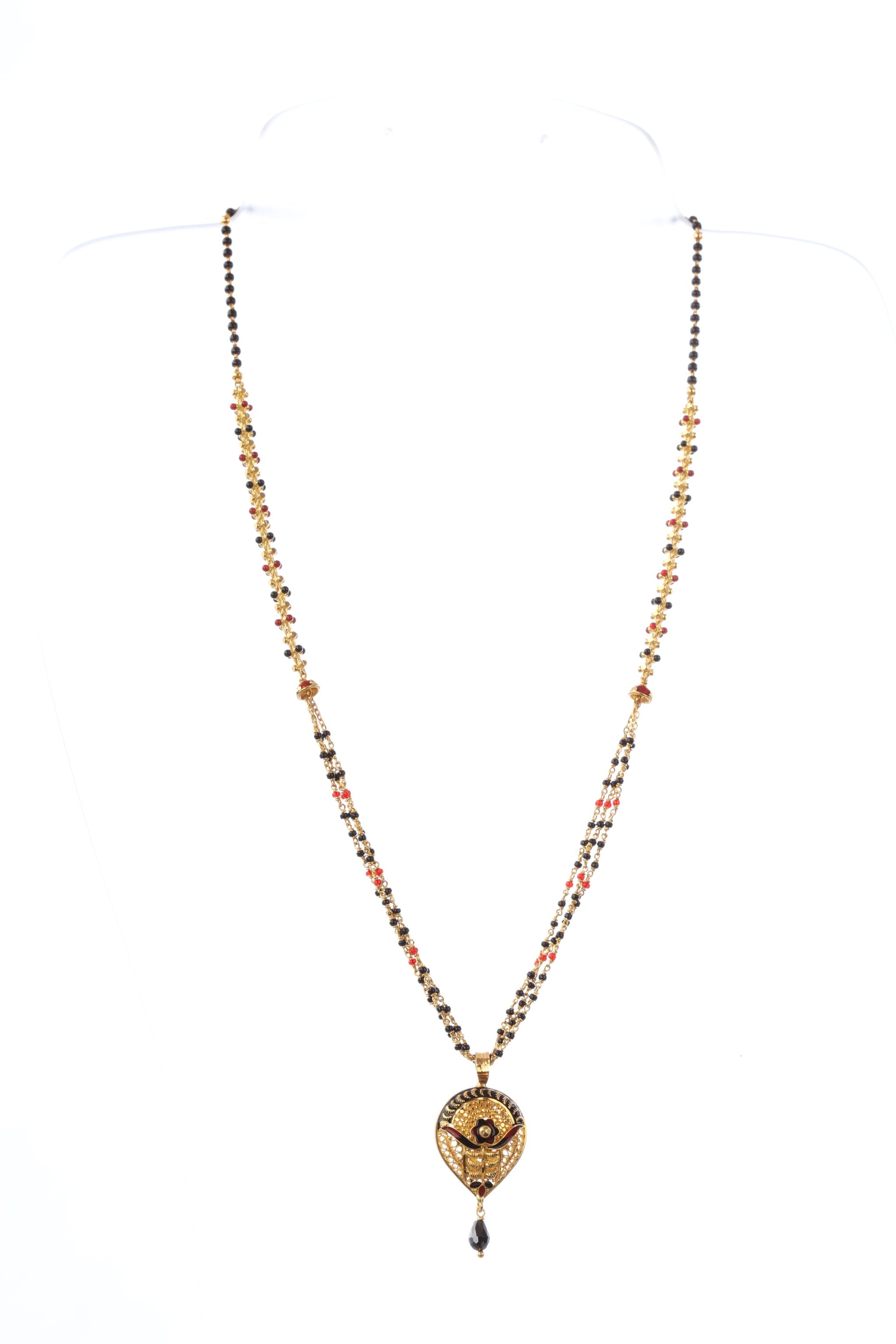 single chain gold mangalsutra with price