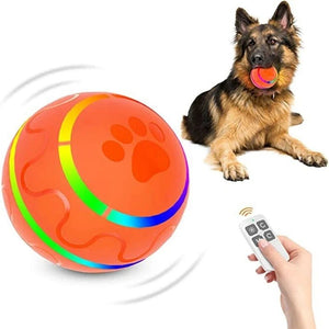 Smart Interactive Dog Ball – Flashing, Rotating Chew Toy - BestBuddyStore
