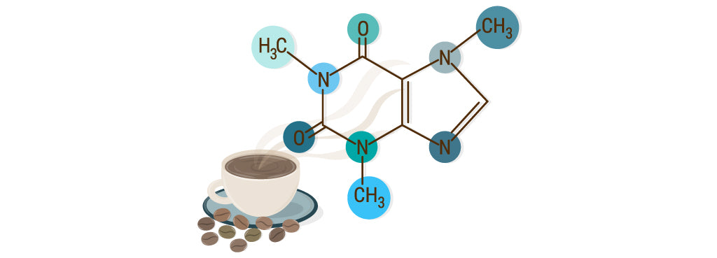 Grafik: Chemische Verbindung / Alkanoid / Nervengift Koffein
