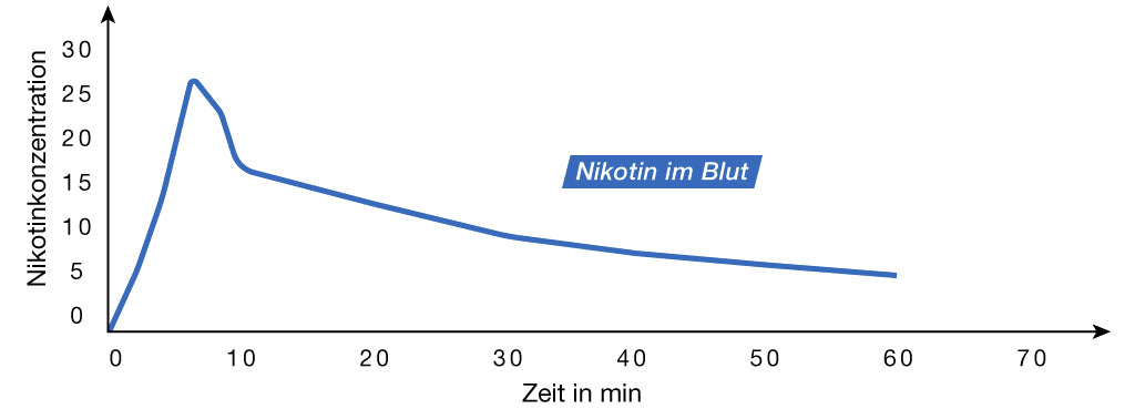 Die Wirkung und Wirkdauer von Nikotin