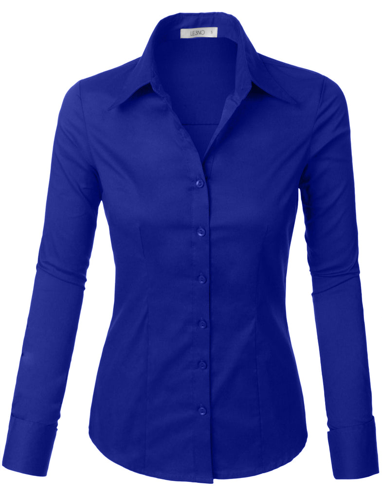 plus size royal blue shirt