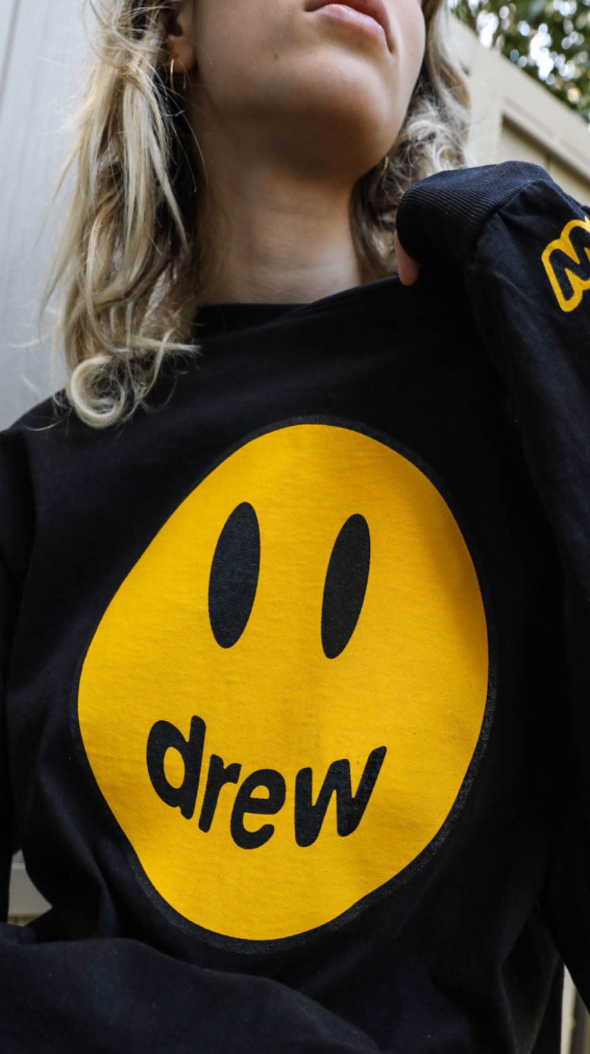 暖色系 DREW HOUSE GOLDEN YELLOW MOSCOT L/S TEE