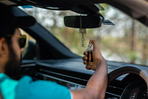 Faisal Khan influencer Involve Element Flame car perfume