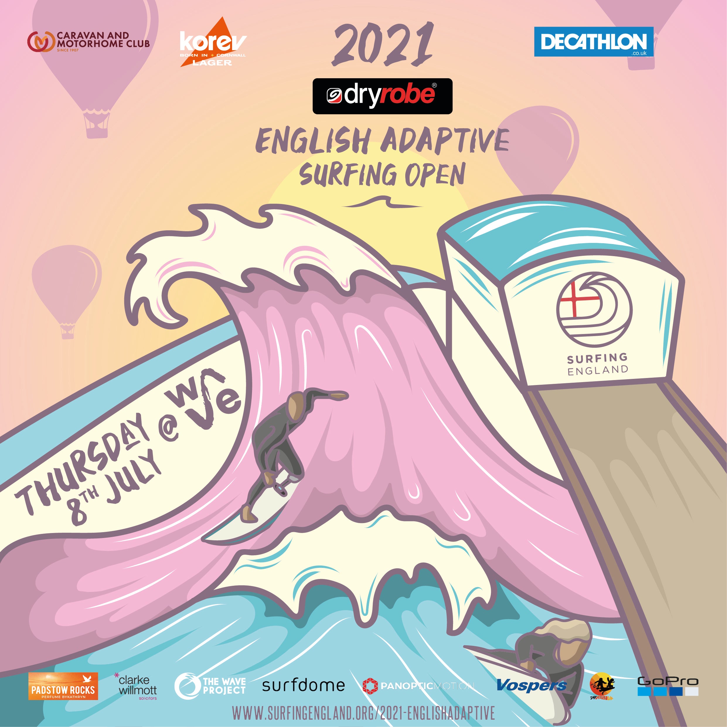 2021 dryrobe English Adaptive Surf Open Poster