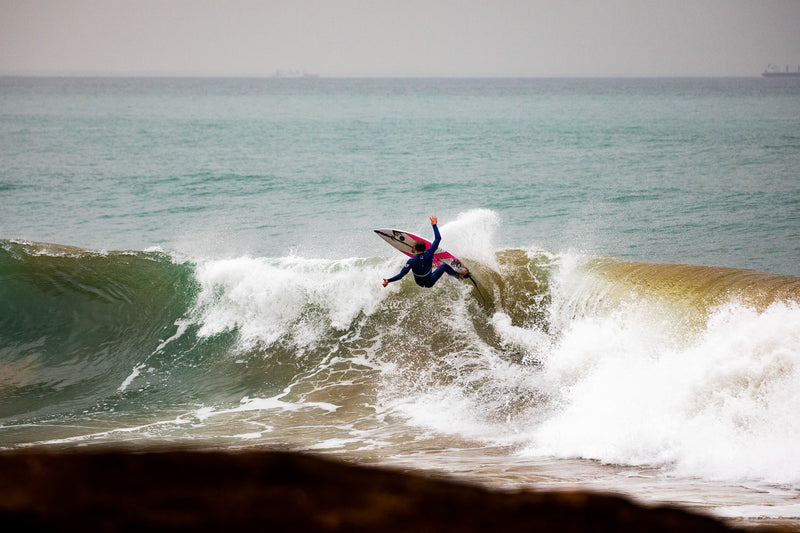 Lukas Skinner surfing in Morocco