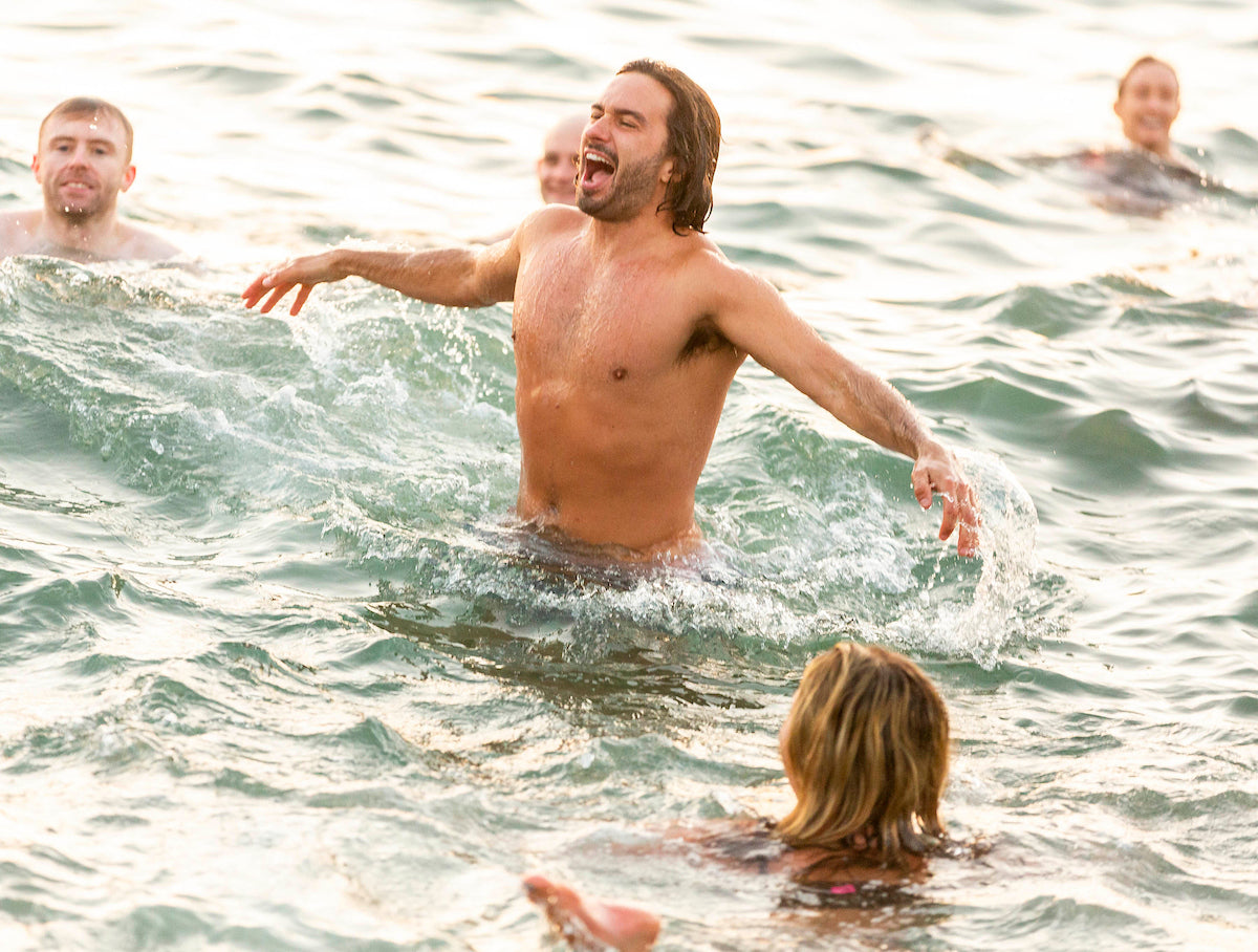 Joe Wicks at The Happy Pear Swimrise at Greystones, Ireland