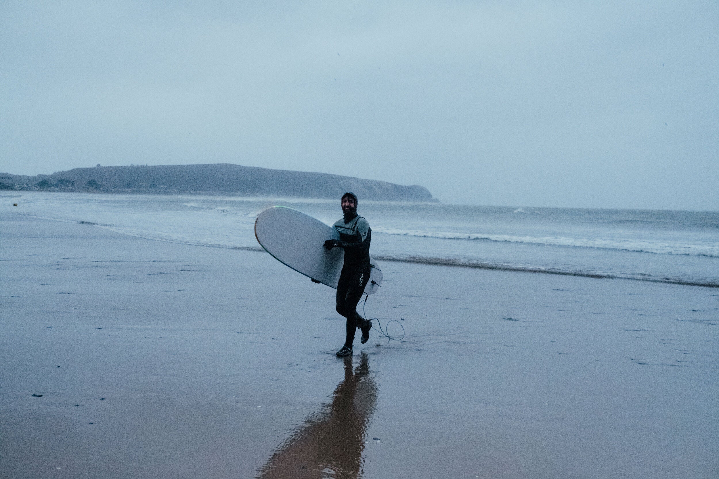Craig Hyde surfing in North Wales