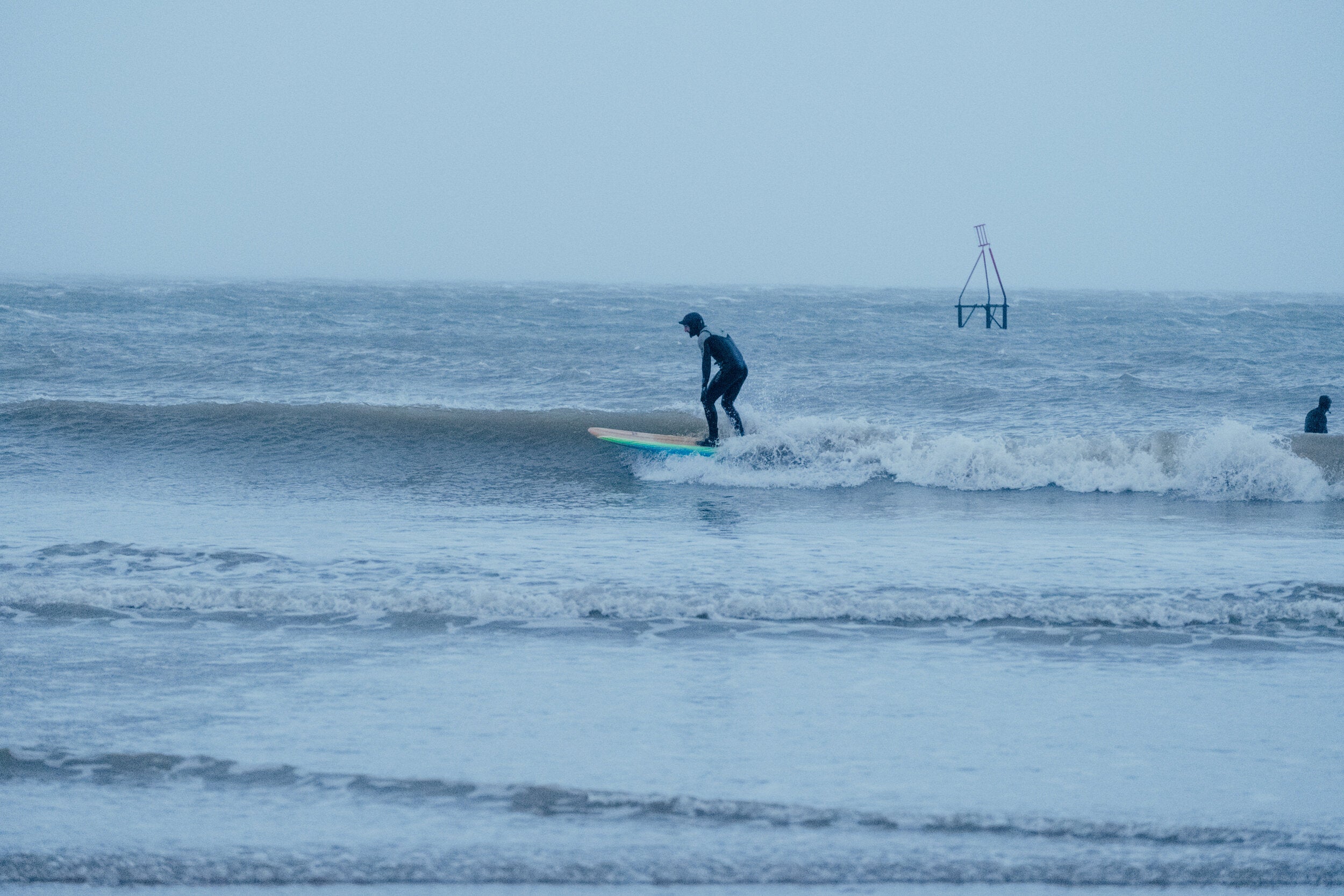 Craig Hyde surfing in north wales