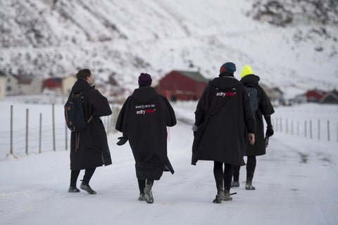 Tom, Carroll, Surf, dryrobe, Unstad, Norway